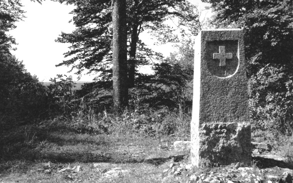 Grenzstein bei Réclère
